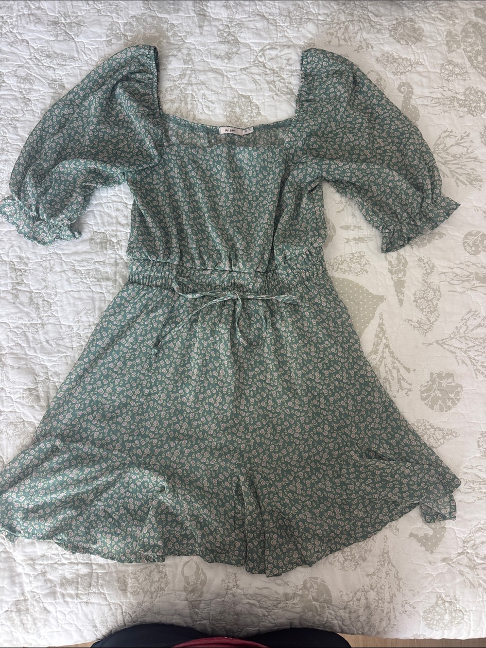 My favorite Floral Puff-Sleeve Dress
